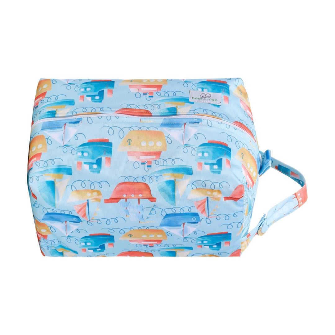 Nappy Pod Waterproof Baby Bag Wet Bag Bear Moo