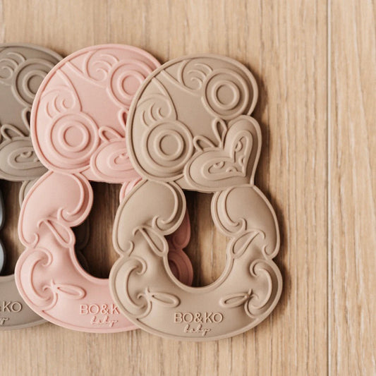 BO & KO Baby Tiki Teether | Posey available at Bear & Moo