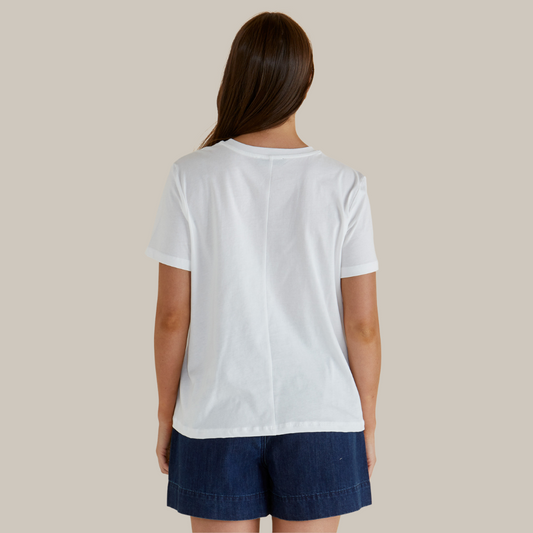 Betty Basics Ellia Crew Tee | Paradise available at Bear & Moo