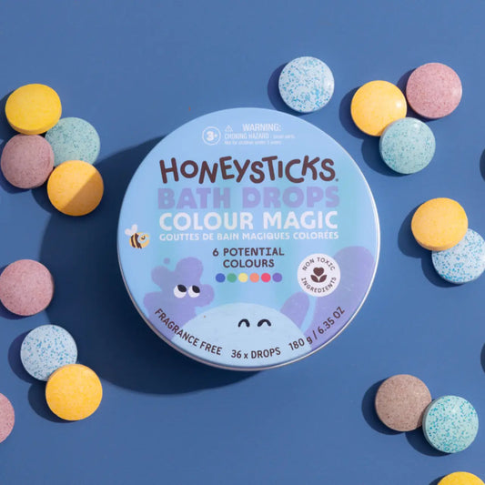 Honeysticks Bath Colour Drops available at Bear & Moo