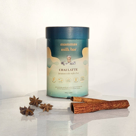 Mammas Milk Bar Lactation Chai Latte available at Bear & Moo