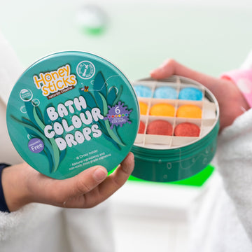 Honeysticks Bath Colour Drops available at Bear & Moo