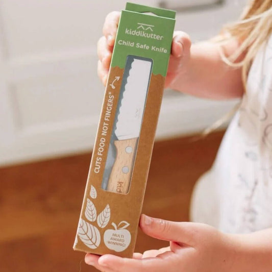 KiddiKutter Beechwood Child's Knife available Bear & Moo